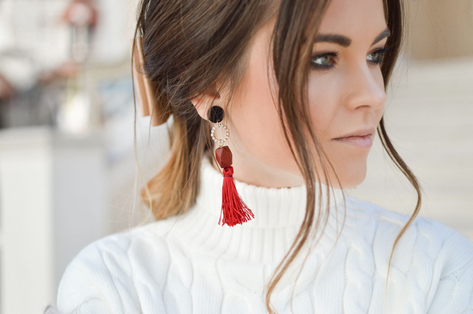 Does this jewelry fit my personal style? Woman with hassle earrings.